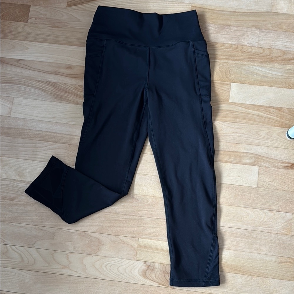X by Gottex Black High-Waisted Leggings with pockets size Small S